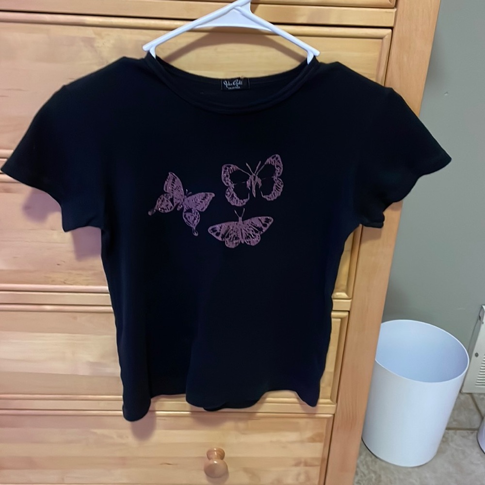 Purple Butterfly Tee
